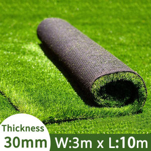 Karpet Rumput Sintetis Palsu Rumput Sintetis Ukuran Sedang 25mm 30mm