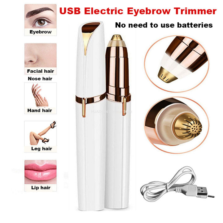 Eyebrow Trimmer Pen Automatic Epilator Eyebrow Electric Female Trimmer