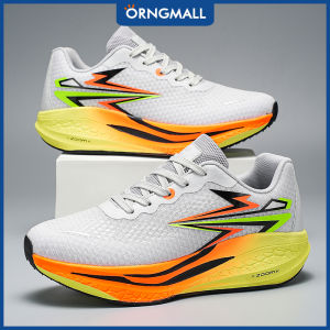 ORNGMALL Mens Casual Sneakers - Lightweight Breathable Mens Running Sneakers | Geometric Design EVA Cushioned Sole Lace-Up Low-Top Casual Shoes for Jogging Street Style & All-Season Comfort