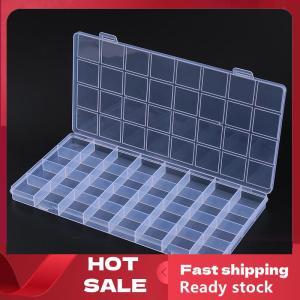 🚚【Local Express Delivery】🚚 32 Grid Compartment Plastic Transparent Storage Box Jewelry Earring Bead Screw Holder Case Display Organizer Container