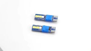 1 Pc T10 W5W 2835 8SMD 12V Dual Color Car LED Lights 12V License Plate Light Reading Lamp Interior Light Reverse Light