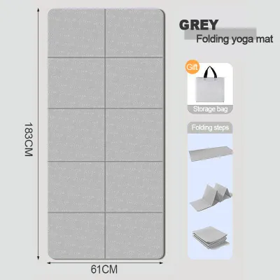 🇸🇬 Fast Delivery Thickness 6mm/8mm Yoga Mat Non Slip EVA Anti-Tear Foldable Yoga Mat Gym Workout Fitness Mat Dance Practice Mat Sports Accessories 瑜伽垫