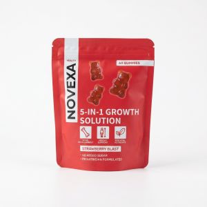 身高软糖Height Gummy D3草莓味 D3 Strawberry Flavor Support Bone Healthy Calcium Plus Zinc Gummy 60Pcs/Bag