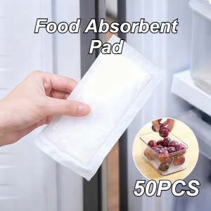 50PCS Kitchen Absorbent Pads Rapid Quick Drying Fresh-keeping Packaging Essential Kitchen Tool