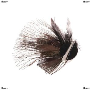 [COD] fhsav Cute Peacock Feather Hair Clip Beautiful And Stylish Feather Facinator Hairclip Fashion Hair Decor Hair Clip For Girls