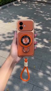 Case for Realme C53 c51 c51s NARZO N53 NOTE 50 5G phone casing Softcase Silicone shockproof Cover new design aesthetic cute orange lanyard with Magnetic holder for girls KNDZJ1
