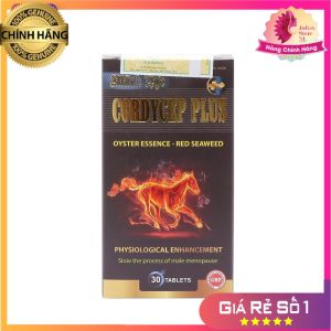 [HÀNG HÃNG] Mãnh lực Cordycep Plus Black Đen Tăng Cường Sinh Lý NamTăng Kích Cỡ Chu Vi Thời Gian Bổ Thận Tráng Dương - (Hộp 30 Viên) Che Tên Khi Giao