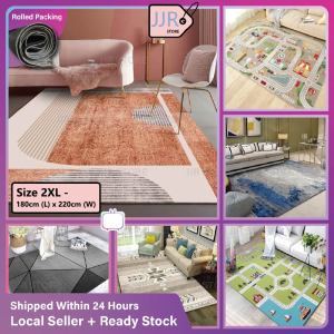 [JJR Store] Karpet Velvet Saiz 2XL [XXL] Various Pattern Printing Modern Design Carpet Living Room Bedroom Karpet Alas Kaki Ruang Tamu Permaidani Bilik Tidur