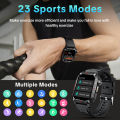 Aolon Tetra S5 Fitness Tracker Smartwatch with HD Display, Heart Rate & Sleep Monitoring, 1.96" Touchscreen, 420mAh, 3ATM Waterproof - New. 