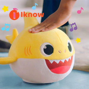I know Available Plush Dancing Baby Shark With Music Songs Toys for Kids Girls Boys Baby Shark Daddy Mommy Shark Electric Stuffed Toys Plush Doll kids Birthday Christmas New Year cute gift