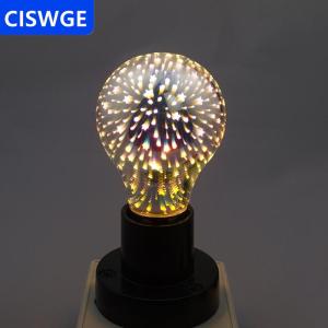 [COD] CISWGE AUTOPARTS Bóng đèn LED trang trí 3D bóng đèn cổ điển E27 6W 85-265V đèn pháo hoa hình sao