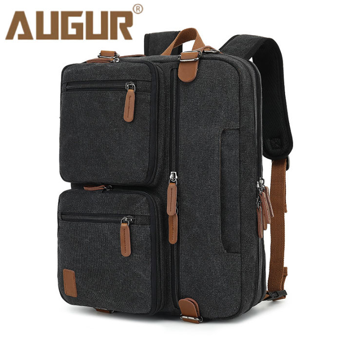 AUGUR Three in one canvas bag Backpack sling shoulder messenger Computer Office bag for men Waterproof and scratch proof Uggs Bags Urban Bag Lazada Lazada PH