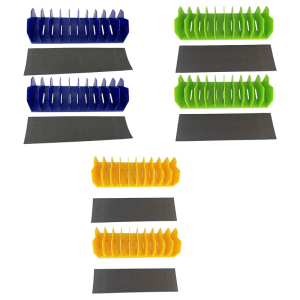 2 gói 10 khe cắm Kìm cắt tổ chức Rack với đế cao su chống trượt để phù hợp với 3 inch cao ngăn kéo công cụ giá lưu trữ
