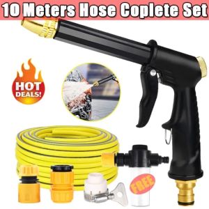 ✅【Local delivery】✅ 10m Portable Water Gun Spray Gun High Pressure Car Wash Sprayer Garden PVC Hose Set Car Washer