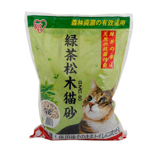 LZD  IRIS Wood Pine Cat Litter 2.9kg  Double-Layer Litter  Toilet Suitable for Large Particles without Gathering Dust