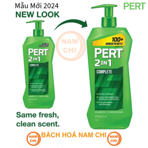 [CHAI 1L] Dầu Gội Xả 2IN1 PERT Shampoo Conditioner Complete 100+ For Normal Hair - Made in Canada - Hương Thơm Chuẩn Việt Kiều