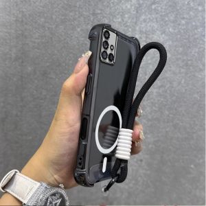 เคสสำหรับ SAMSUNG a51 samsung a71 A31 เคสศัพท์ เคสนิ่มซิลิโคนกันกระแทก ดีไซน์ใหม่สวยงาม แม่เหล็กไร้สายพร้อมสายคล้อง SJSTBSWX01