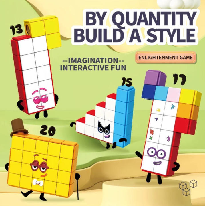 Numberblocks MathLink Cubes Interactive Math Learning for Ages 3+ Build ...