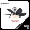 Westinghouse 78631 Quince 24  Chrome finish, reversible blades (Wengue/Beech). 