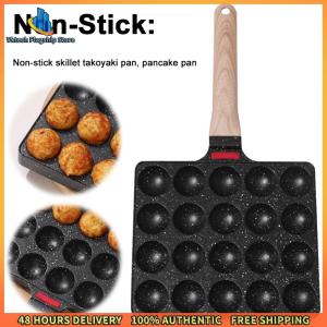 Vktech กระทะเทคโอะยากิ 20 หลุม เคลือบกันติด ทนทาน เหมาะสำหรับทำลูกชิ้นปลาหมึก กระทะย่างบากิ้งเทมสำหรับอาหารญี่ปุ่น