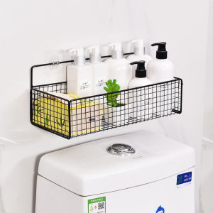 Kệ Lưới Hình Chữ Nhật Dán Tường 35cm - Kệ Thép Không Rỉ Để Đồ Nhà Tắm