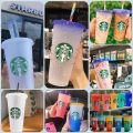 Starbucks Coffee "Confetti" Changing Color Tumbler Transparent Cup. 