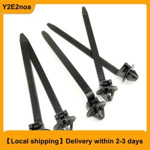 【Local shipping】 10 20PCS Car Nylon Black Cable Ties Push Mount Wire Harness Fastener Cable Clamp Clips Ties Management Car Wire Organizers