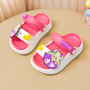 Cute Slip-on Beach Shoes with Anti-slip and kids girls slipper for kids girl size 24-34