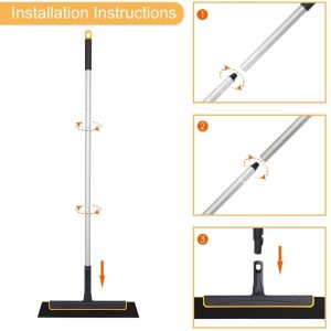 <𝙇𝒂𝙯𝑺𝙜𝑴𝙖𝒍𝙡> BOOMJOY 180 Degrees Rotatable Aluminium Floor Wiper