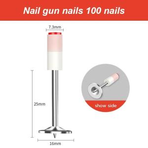 XT Nail Puncher Gun Steel Nail Gun Concrete Steel Wall Anchor Wire Slotting Device Nail Wall Fastening Tool Rivet Gun with 20 Nails
