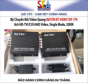 Bộ chuyển đổi Video Quang BTON 8 Kênh 1080P - BT-HD8V1DF-T/R