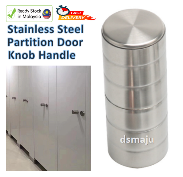Stainless Steel Door Knob Partition Handle Toilet Door Knob Restroom
