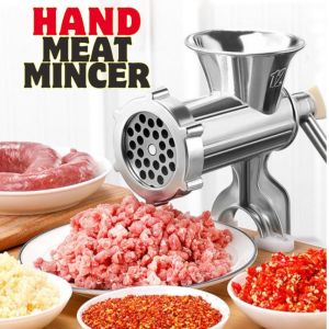 GOODOO คู่มือ ที่บดเนื้อ หลายฟังก์ชัน ข้อเหวี่ยงมือ ที่บดพริก ทนทาน ชุดเครื่องทำอาหารสำหรับบด ของใช้ในครัว