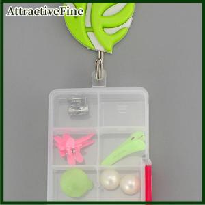 AttractiveFine Plastic10 Hộp đựng trang sức có khe điều chỉnh được hộp sắp xếp hạt thủ công