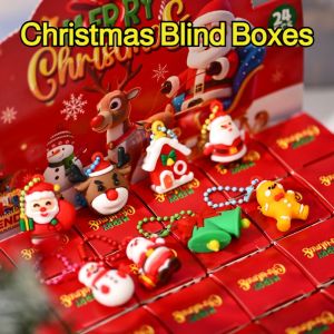 ✨Hot Selling✨Mystery SurpriseCapibara Blind Box Christmas Keychain Figures Cute Plush Dolls Girls Gift Collectible Holiday Ornament Party Decoration Stocking Stuffers