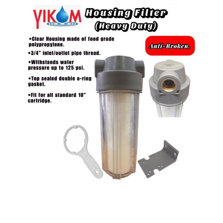 【Happyhome66】Heavy Duty YIKOM / GEN AIR Housing Water Filter Double