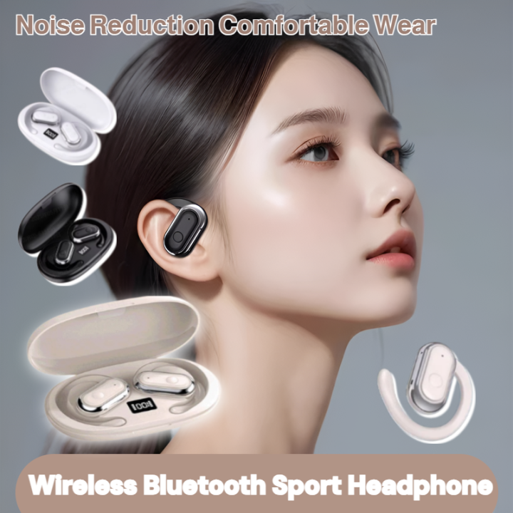 Sports Headphones Wireless Bluetooth Headset High Quality Stereo Intelligent Noise Reduction Earphones