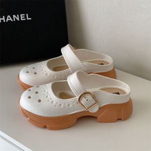 Sandal Fuji Jibbitz Cewek Polos Selop Kodok Baim Wanita Shoes Bakpao Fashion Slip On COD SPT-94