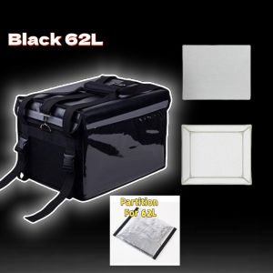 Food Delivery Box with Rack Flat Rack standard Iron frame Waterproof 32L 48L 62L food delivery bag