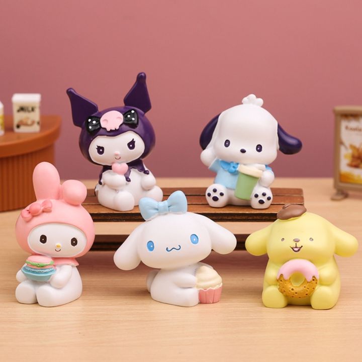 Angchi Kuromi Kuromi Cinnamoroll My Melody Figure Mymelody Cinnamoroll Animated Cartoon Doll