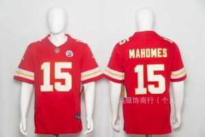 (Embroidered NFL jersey) American NFL third-generation Chiefs jersey number 15 # 87 # 5 Rugby jersey MEN’S