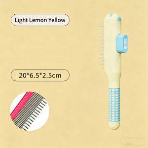 Lovinland Pet Cat Grooming Comb Professional Open Knot Pet Hair Removal Brush Durable Self Cleaning Dog Cat Grooming Brush