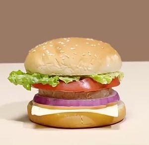 8pcs Set Anti-Slip Drink Mat Hamburger Coaster Coffee Cup Insulation Pad Layered Design Cup Coaster