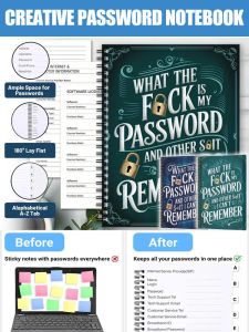 Password Notebook Creative Password Notebook For Office Home Use/Password Organizer Journal/Secure Notes/Ideal For Students Professionals