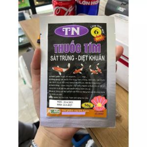 Thuốc Tím Sát Khuẩn Hồ Cá - Trị Nấm Diệt Tảo Xanh Khử Trùng Nước Cực Nhanh 50GR