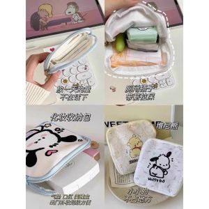 Túi Canvas Mini Hoạt Hình Dễ Thương 12x12cm – Đựng Mỹ Phẩm Tai Nghe Phụ Kiện Đồ Cá Nhân