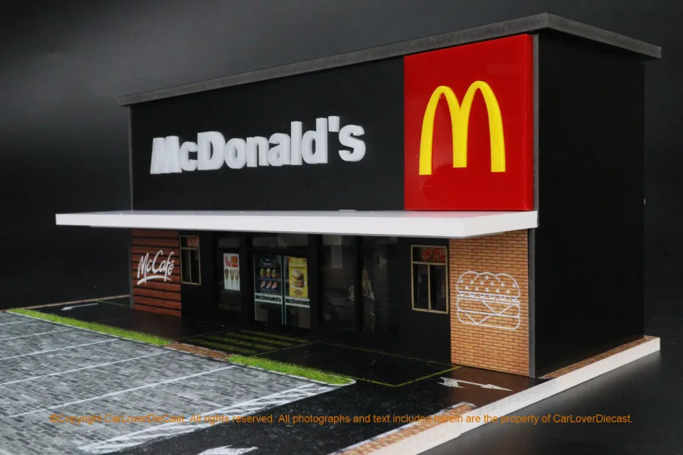 G-Fans 1:64 McDonalds Fast Food Diorama set (710013) For