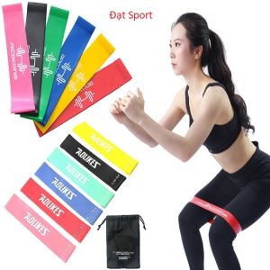 Bộ 6 Dây MiniBand Aolikes Đàn Hồi Kháng Lực Tập Mông Đùi Tay Vai Lưng Bụng Gym Yoga Thể Thao Thể Dục Tại Nhà Ngoài Trời Phòng Tập