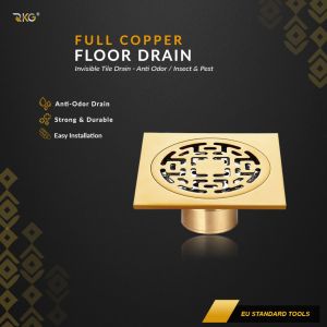 Saringan Got Anti Odor Oriental Copper Floor Drain FDS-163GD