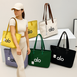 LIGHTER จดหมาย กระเป๋าโยคะ แบบพกพา ความจุขนาดใหญ่ กระเป๋าฟิตเนส ถุงเก็บของ ขนาดใหญ่ กระเป๋าผ้าใบ ผู้หญิง